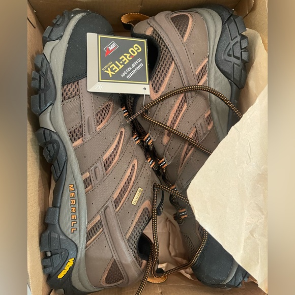 Merrell Hiking/Outdoor Shoes size12. MOAB GTX 2 Earth Terre (Gore-Tex). + Laces! - Picture 3 of 8